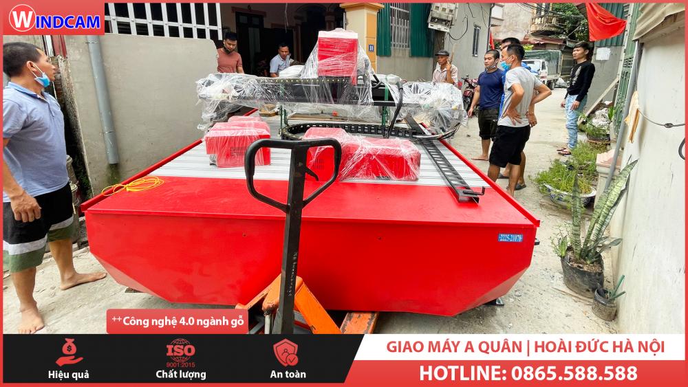 Bàn giao máy khắc gỗ CNC 2225 - 6 | A Quân Hoài Đức, Hà Nội