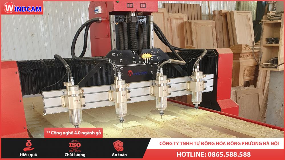 GIỚI THIỆU CẤU HÌNH MÁY CNC ĐỤC KHẮC GỖ 1325-4 MỚI NHẤT NĂM 2022