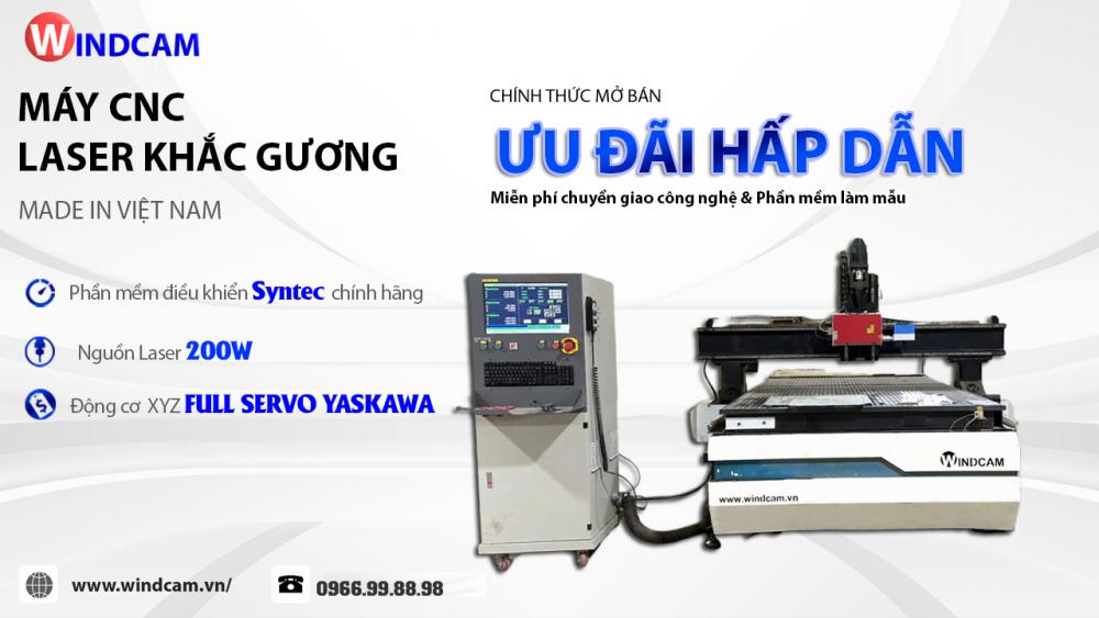 MÁY CNC KHẮC GƯƠNG LASER : NGHỆ THUẬT TRÊN THỦY TINH